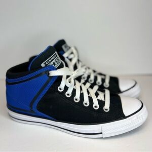 Converse All Star CTAS Street Hi Black/Blue 171682F Men's 8/Women's 10 Like New!